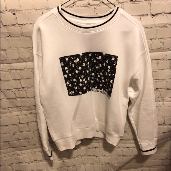 Calvin Klein sweater white  size L - Picture 1 of 6